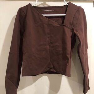 Abercrombie & Fitch Chocolate Long Sleeve Tee